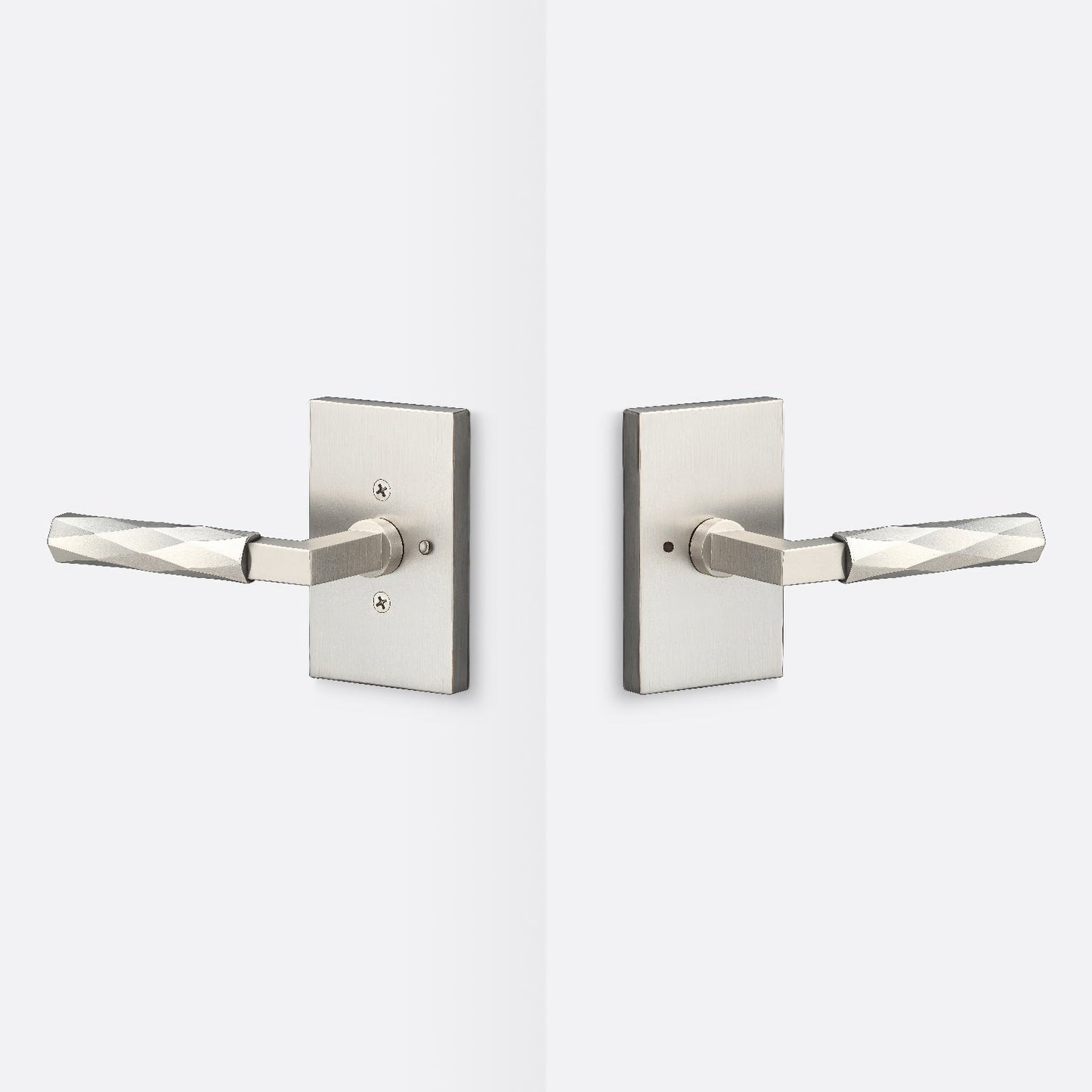 Sure-Loc LV102-GRIP-VT Vertex Grip Privacy Door Lever with Levanto Rosette