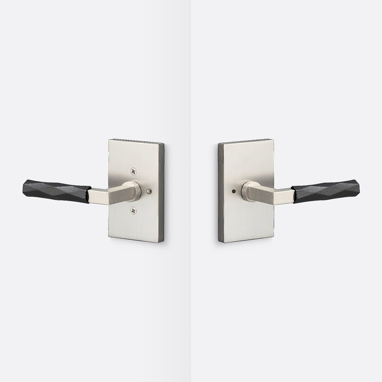 Sure-Loc LV102-GRIP-VT Vertex Grip Privacy Door Lever with Levanto Rosette