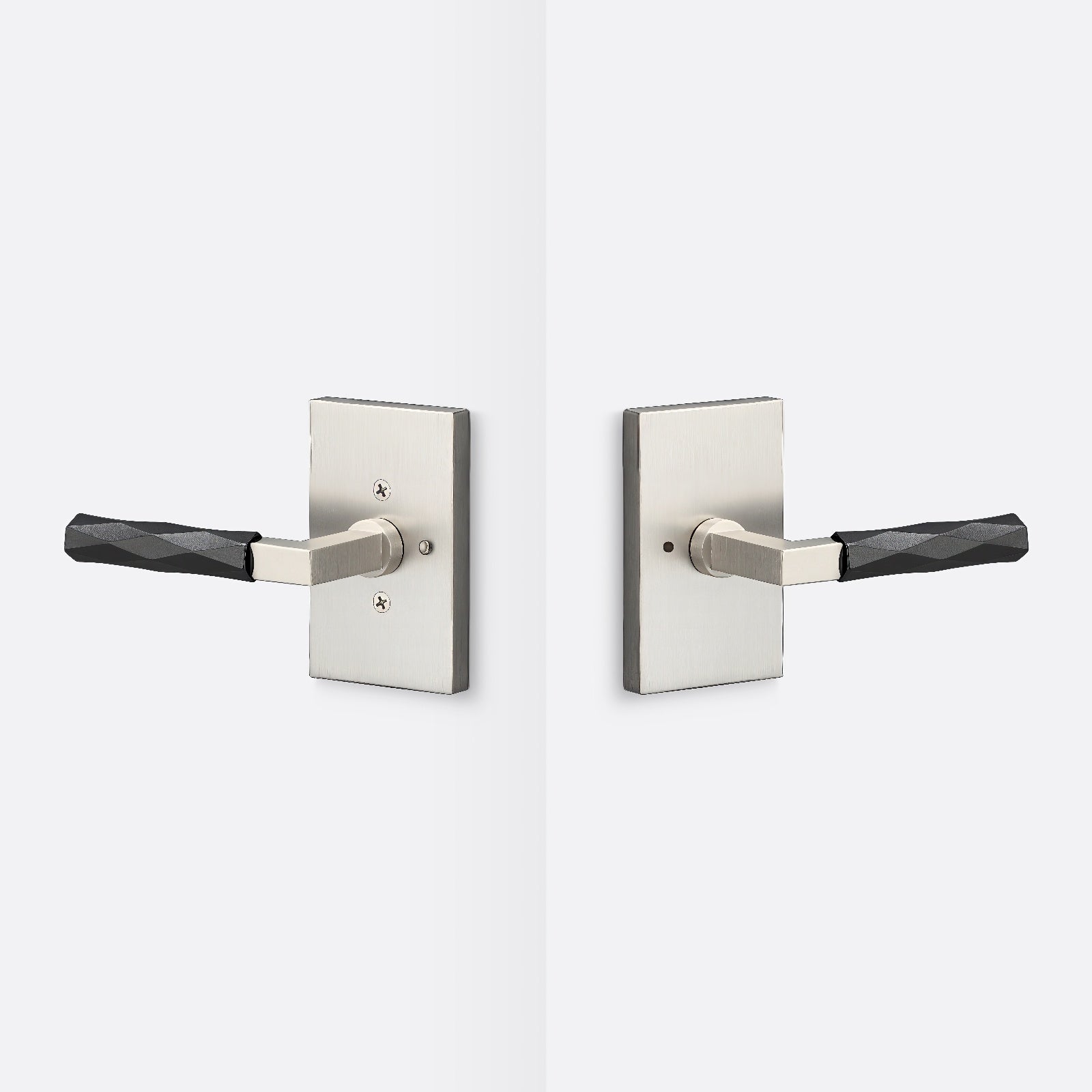 Sure-Loc LV102-GRIP-VT Vertex Grip Privacy Door Lever with Levanto Rosette