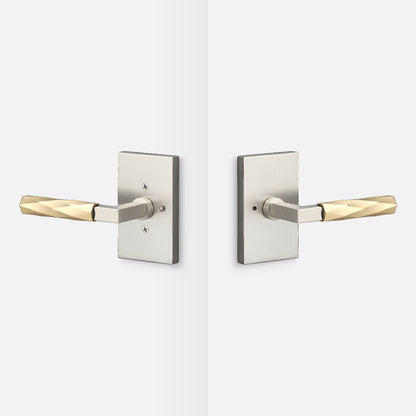 Sure-Loc LV102-GRIP-VT Vertex Grip Privacy Door Lever with Levanto Rosette