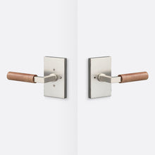 Sure-Loc LV102-GRIP-WN Walnut Grip Privacy Door Lever with Levanto Rosette.