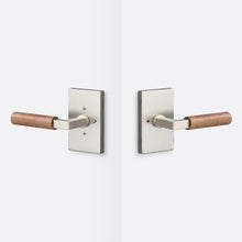 Sure-Loc LV102-GRIP-WN Walnut Grip Privacy Door Lever with Levanto Rosette
