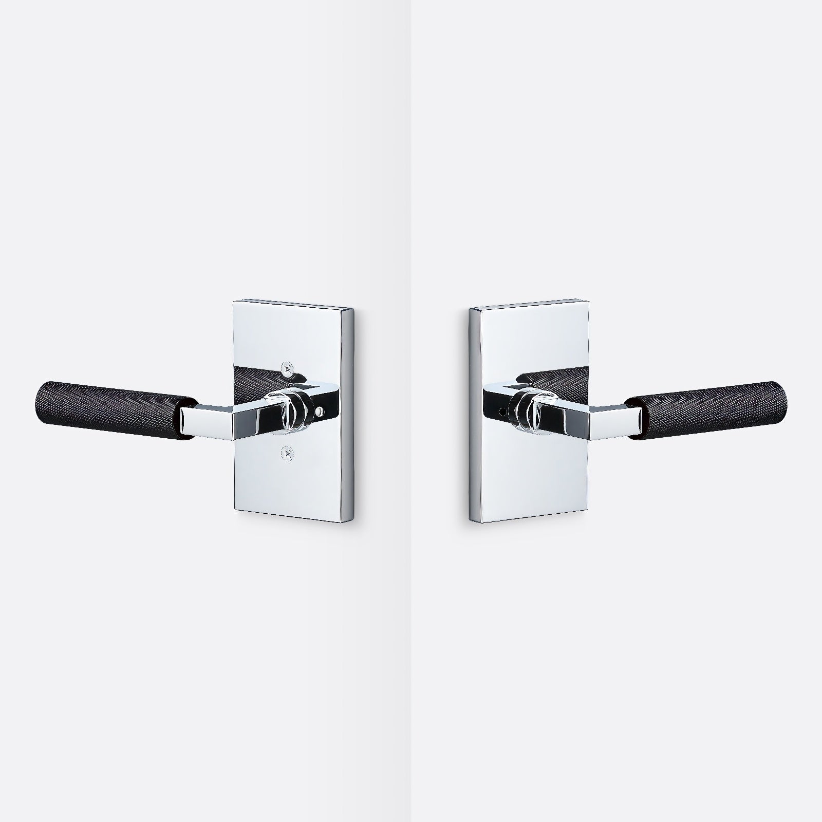 Sure-Loc LV102-GRIP-KN Knurled Grip Privacy Door Lever with Levanto Rosette.