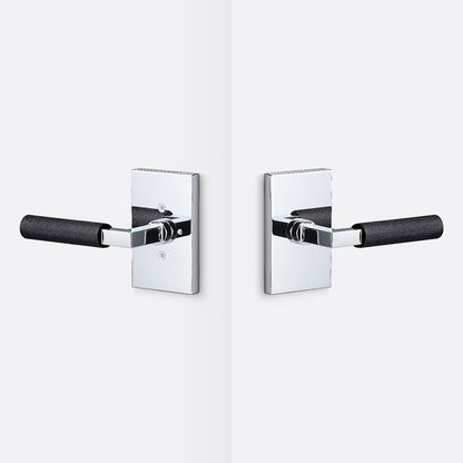 Sure-Loc LV102-GRIP-KN Knurled Grip Privacy Door Lever with Levanto Rosette.