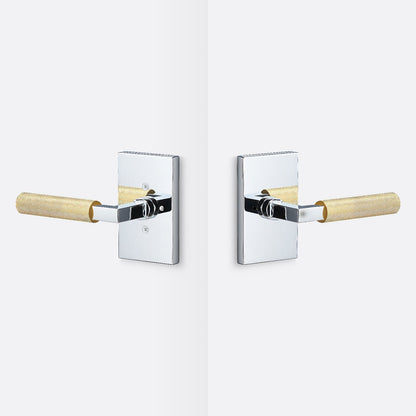 Sure-Loc LV102-GRIP-KN Knurled Grip Privacy Door Lever with Levanto Rosette.