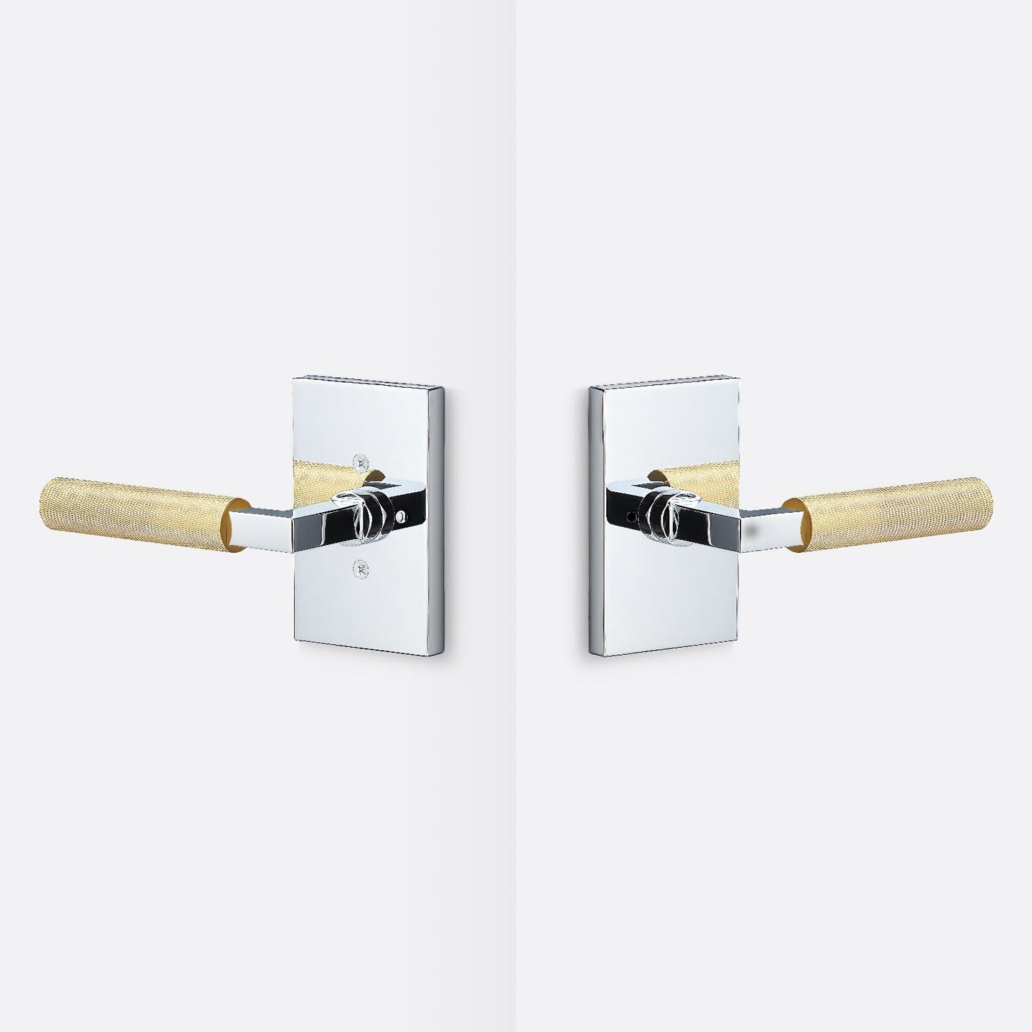 Sure-Loc LV102-GRIP-KN Knurled Grip Privacy Door Lever with Levanto Rosette