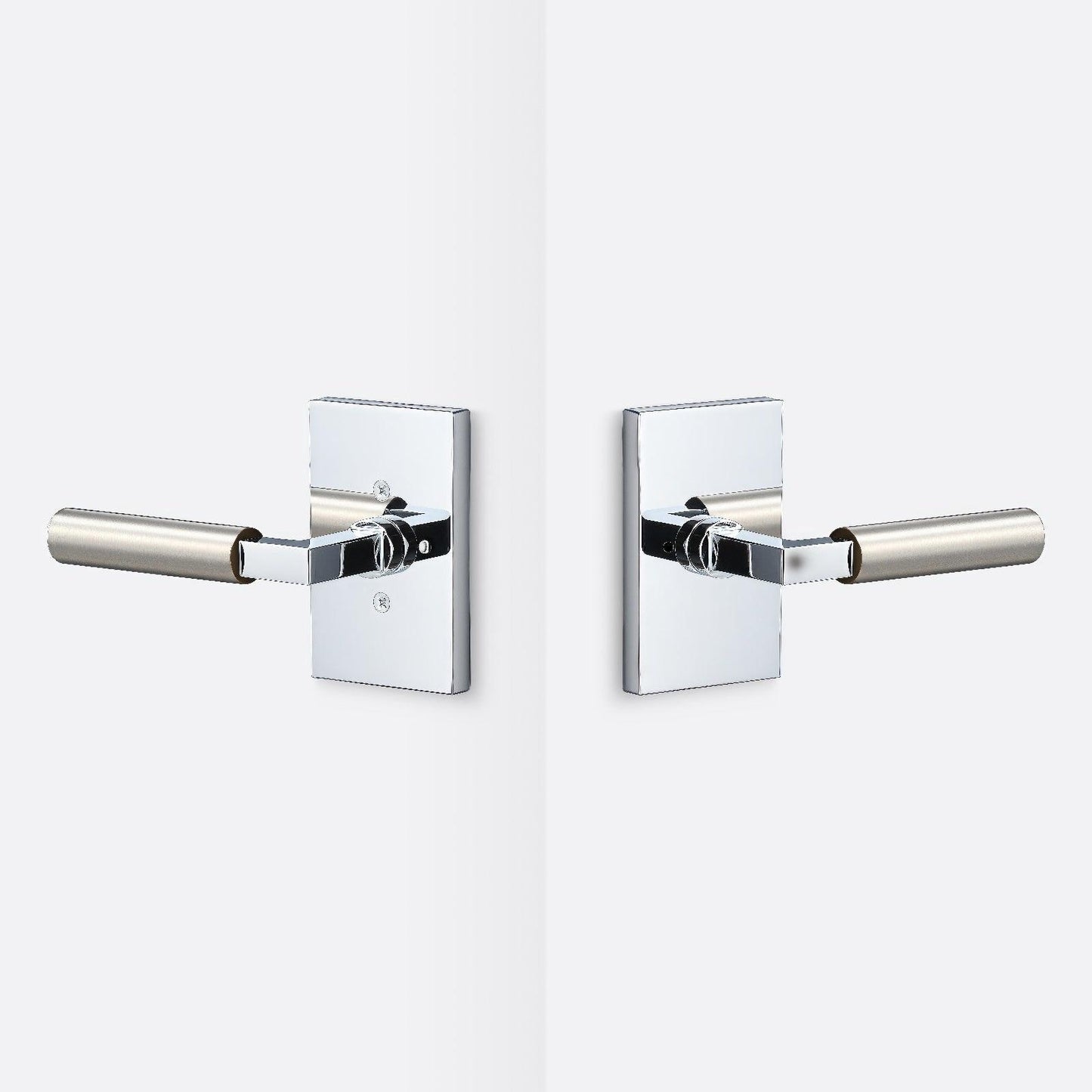 Sure-Loc LV102-GRIP-SM Smooth Grip Privacy Door Lever with Levanto Rosette