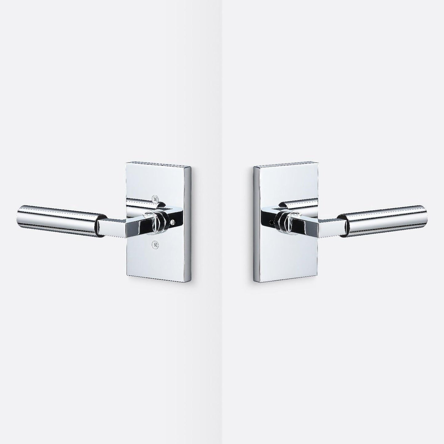 Sure-Loc LV102-GRIP-SM Smooth Grip Privacy Door Lever with Levanto Rosette