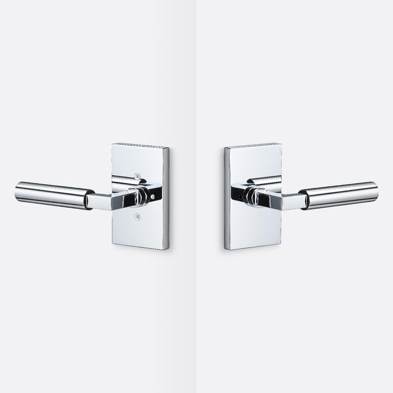 Sure-Loc LV102-GRIP-SM Smooth Grip Privacy Door Lever with Levanto Rosette