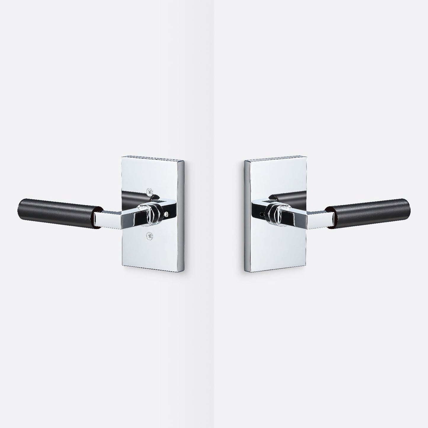 Sure-Loc LV102-GRIP-SM Smooth Grip Privacy Door Lever with Levanto Rosette.