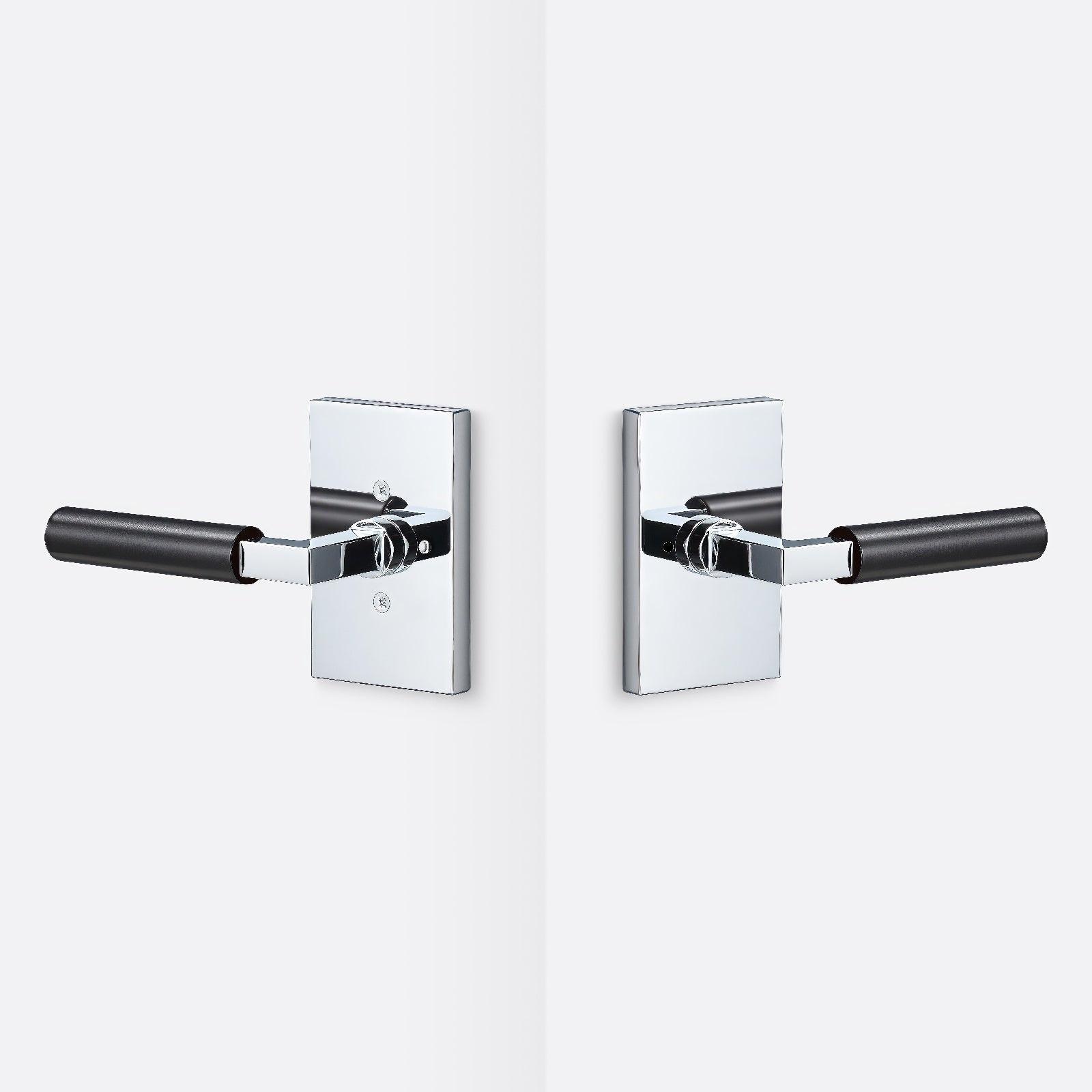 Sure-Loc LV102-GRIP-SM Smooth Grip Privacy Door Lever with Levanto Rosette