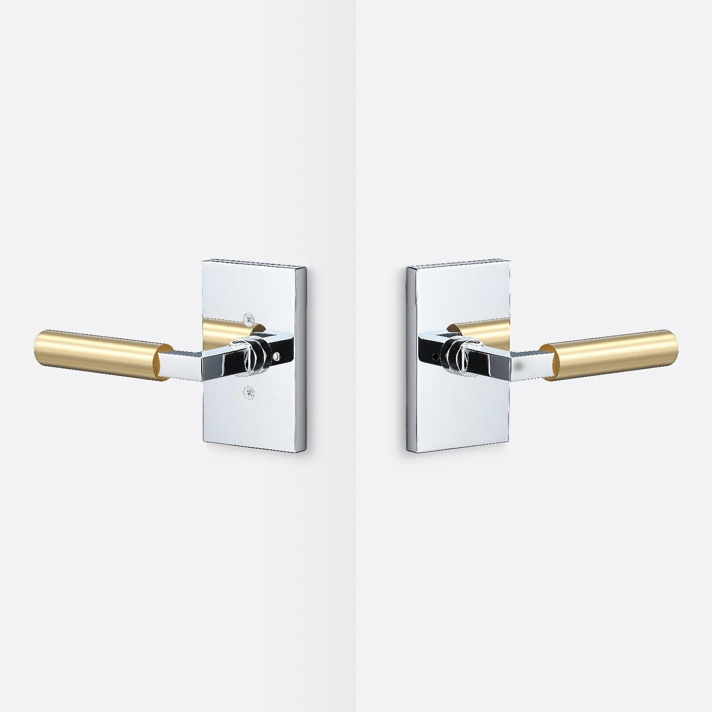 Sure-Loc LV102-GRIP-SM Smooth Grip Privacy Door Lever with Levanto Rosette