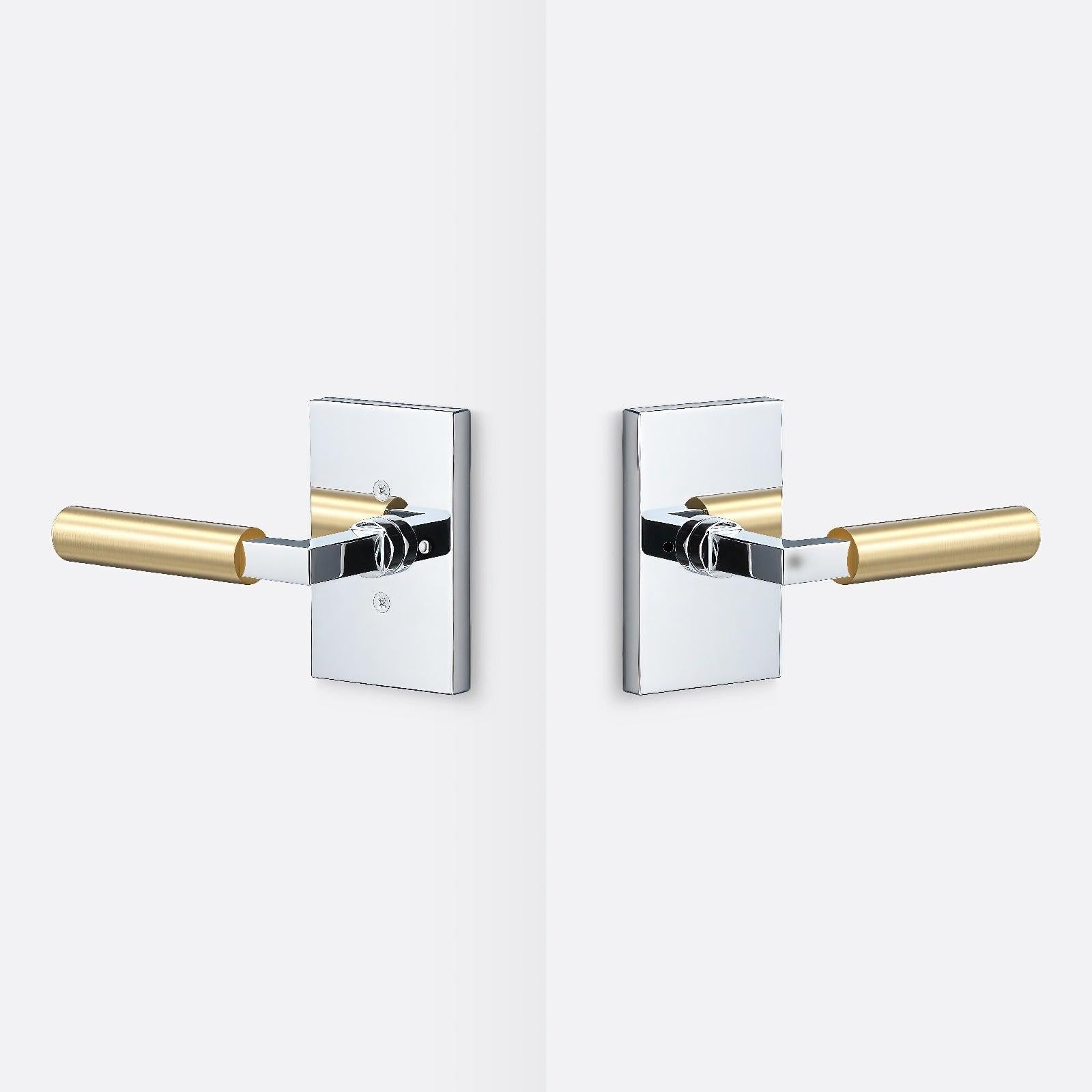 Sure-Loc LV102-GRIP-SM Smooth Grip Privacy Door Lever with Levanto Rosette
