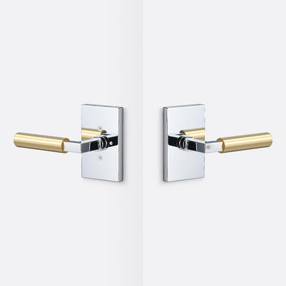 Sure-Loc LV102-GRIP-SM Smooth Grip Privacy Door Lever with Levanto Rosette