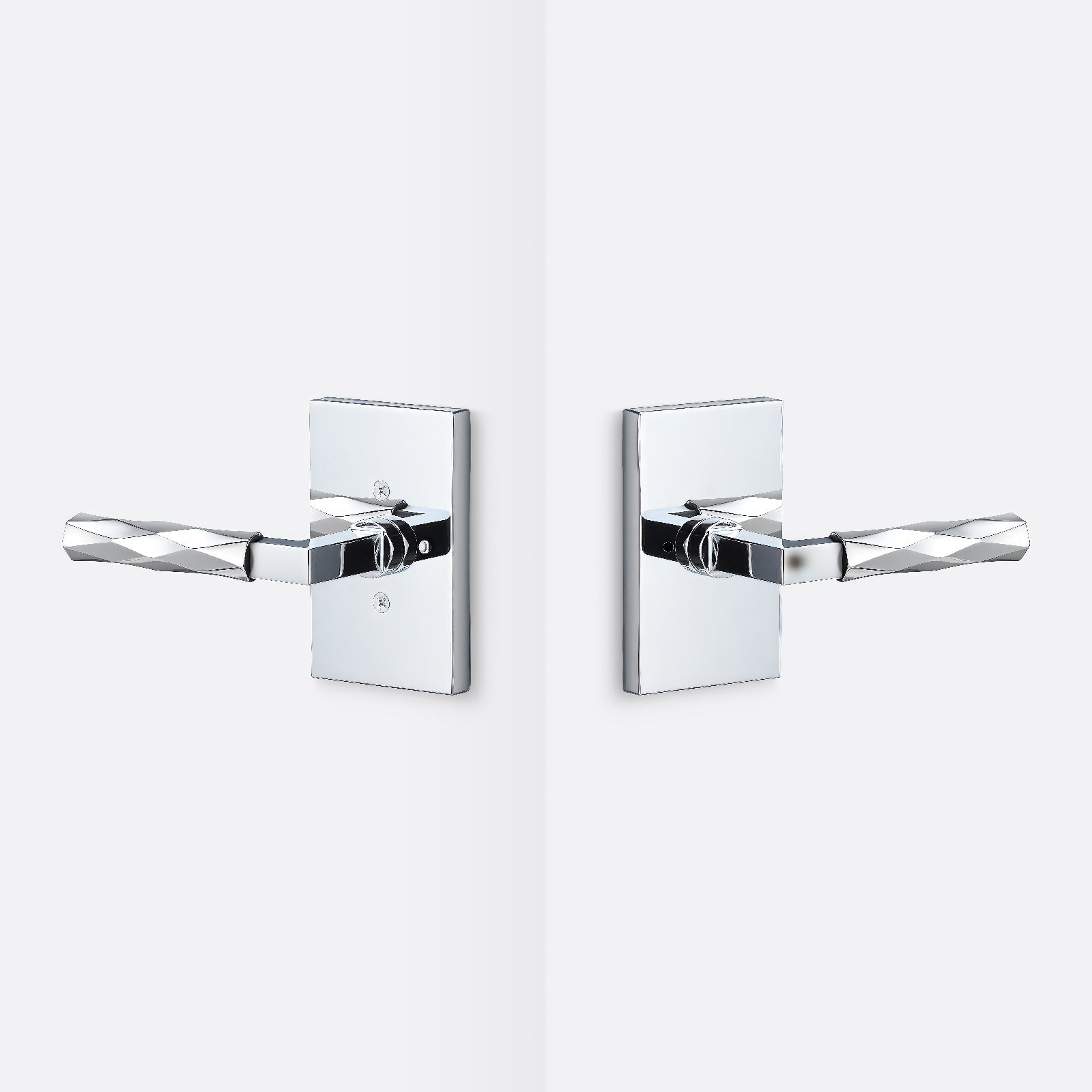 Sure-Loc LV102-GRIP-VT Vertex Grip Privacy Door Lever with Levanto Rosette.