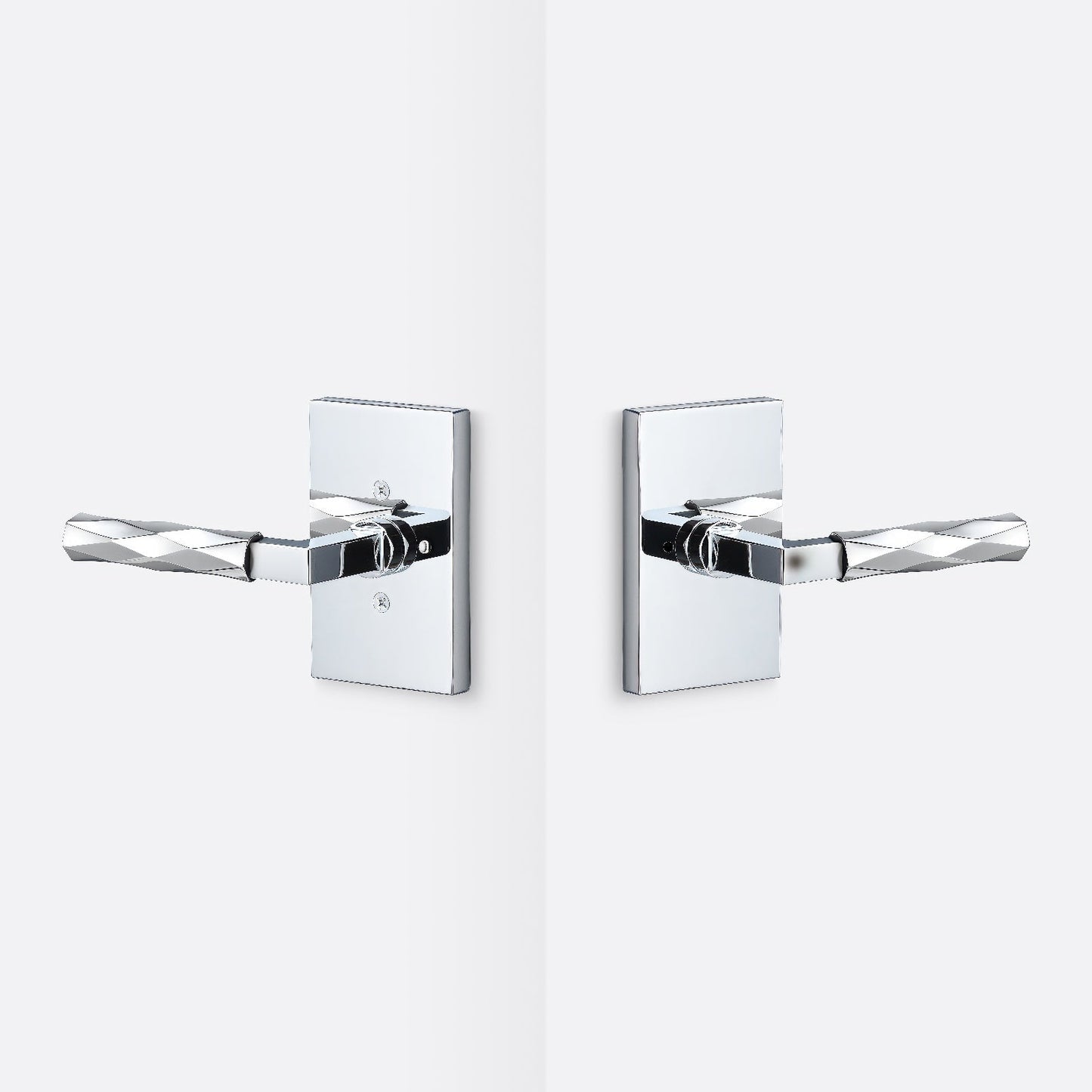 Sure-Loc LV102-GRIP-VT Vertex Grip Privacy Door Lever with Levanto Rosette