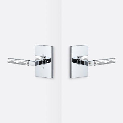 Sure-Loc LV102-GRIP-VT Vertex Grip Privacy Door Lever with Levanto Rosette