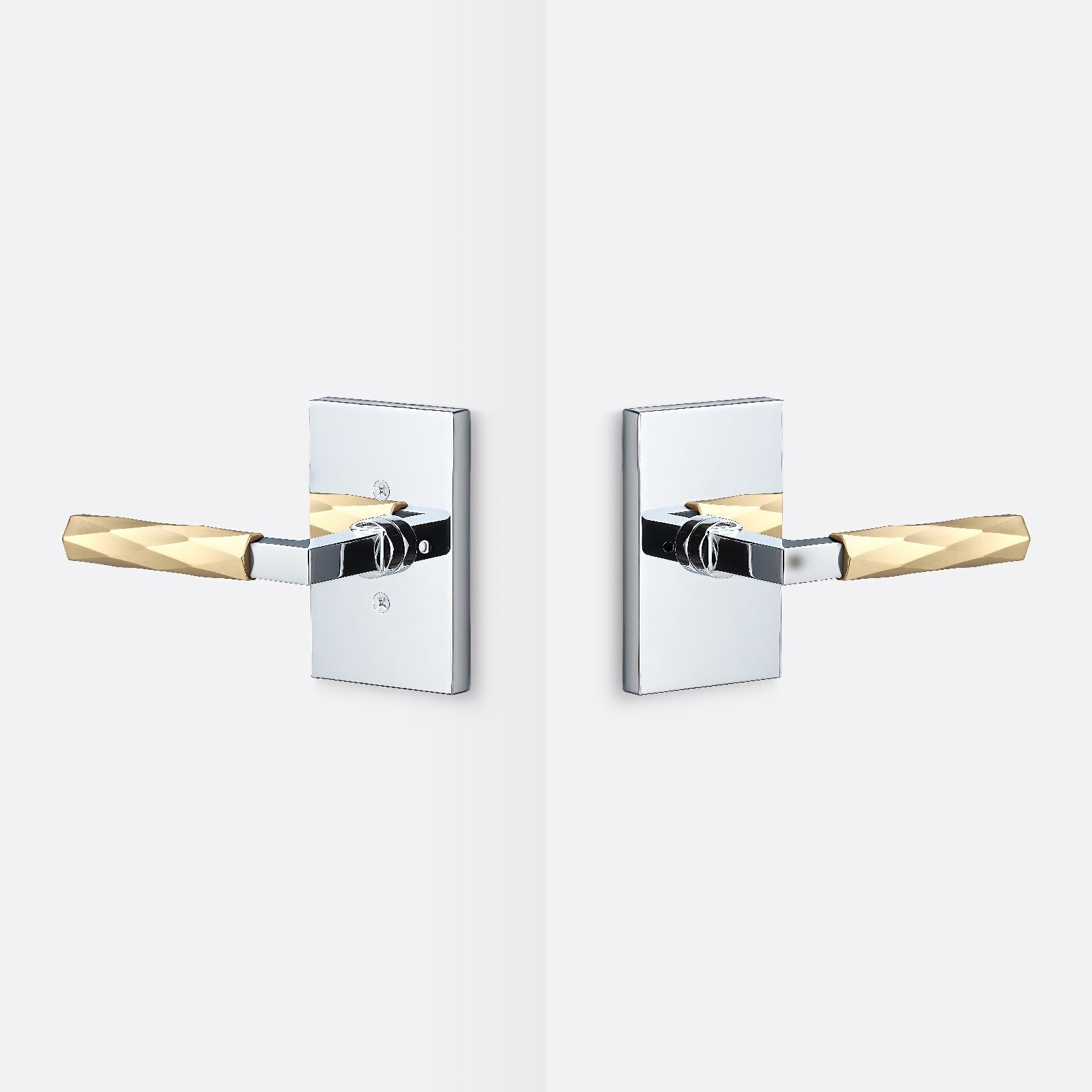 Sure-Loc LV102-GRIP-VT Vertex Grip Privacy Door Lever with Levanto Rosette