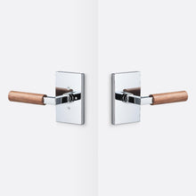 Sure-Loc LV102-GRIP-WN Walnut Grip Privacy Door Lever with Levanto Rosette.