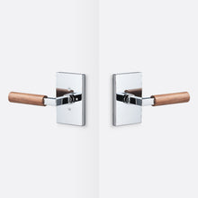 Sure-Loc LV102-GRIP-WN Walnut Grip Privacy Door Lever with Levanto Rosette
