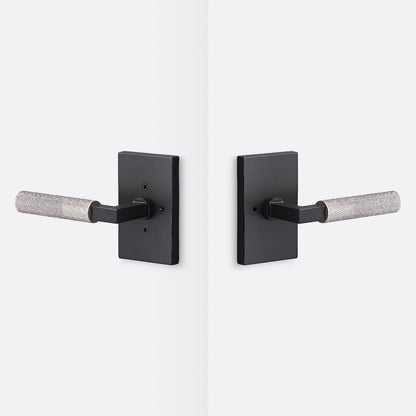 Sure-Loc LV102-GRIP-KN Knurled Grip Privacy Door Lever with Levanto Rosette.