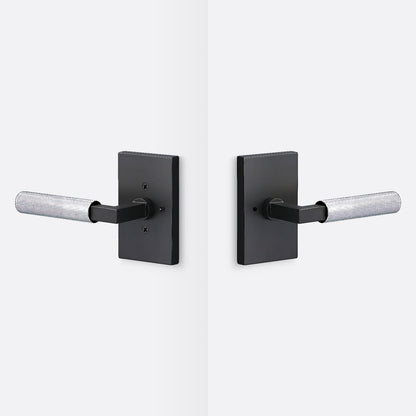 Sure-Loc LV102-GRIP-KN Knurled Grip Privacy Door Lever with Levanto Rosette.