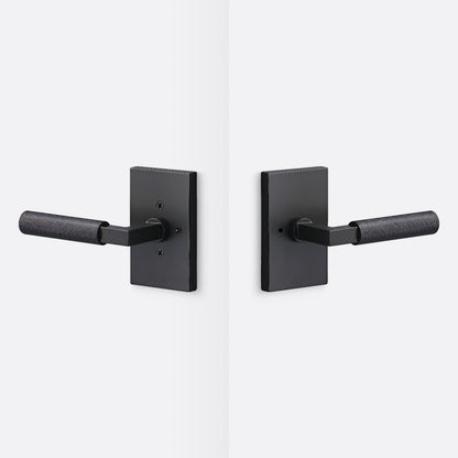 Sure-Loc LV102-GRIP-KN Knurled Grip Privacy Door Lever with Levanto Rosette.
