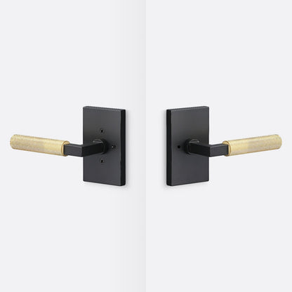 Sure-Loc LV102-GRIP-KN Knurled Grip Privacy Door Lever with Levanto Rosette.