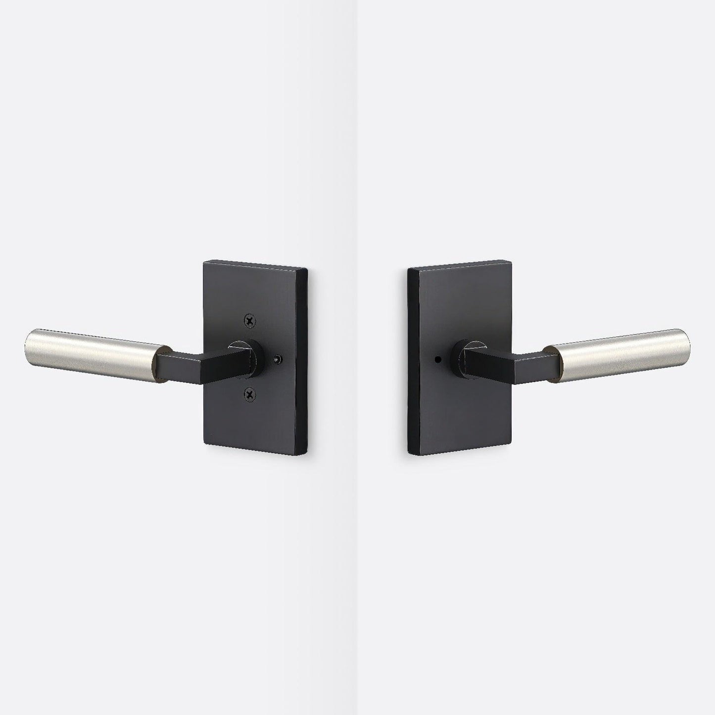 Sure-Loc LV102-GRIP-SM Smooth Grip Privacy Door Lever with Levanto Rosette