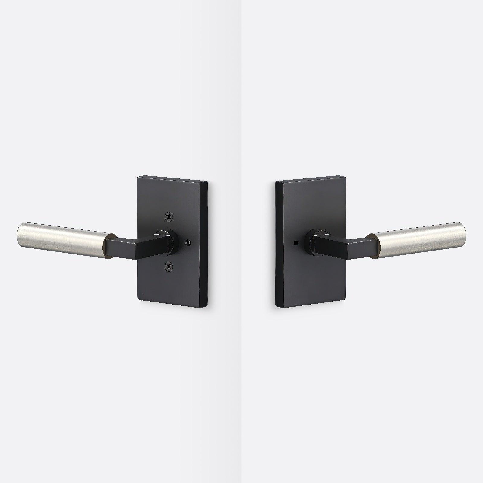 Sure-Loc LV102-GRIP-SM Smooth Grip Privacy Door Lever with Levanto Rosette