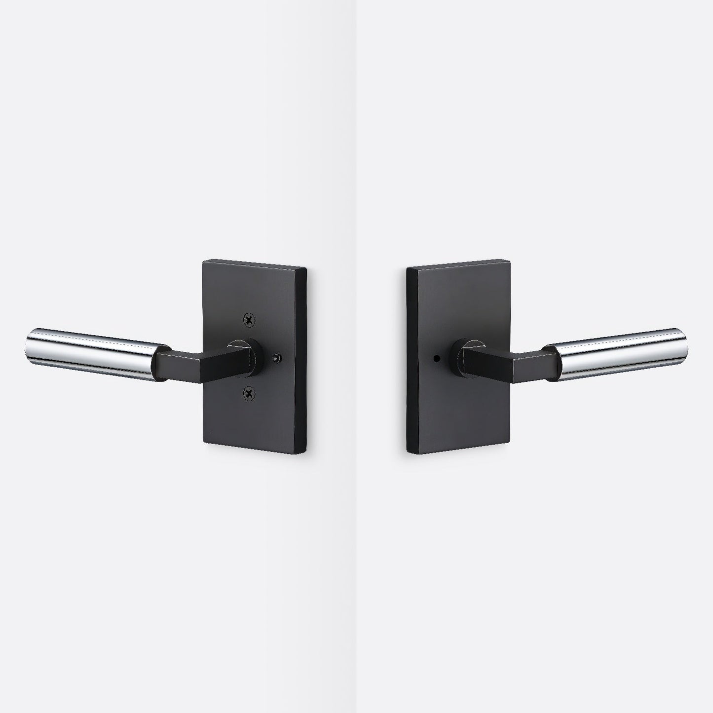 Sure-Loc LV102-GRIP-SM Smooth Grip Privacy Door Lever with Levanto Rosette.