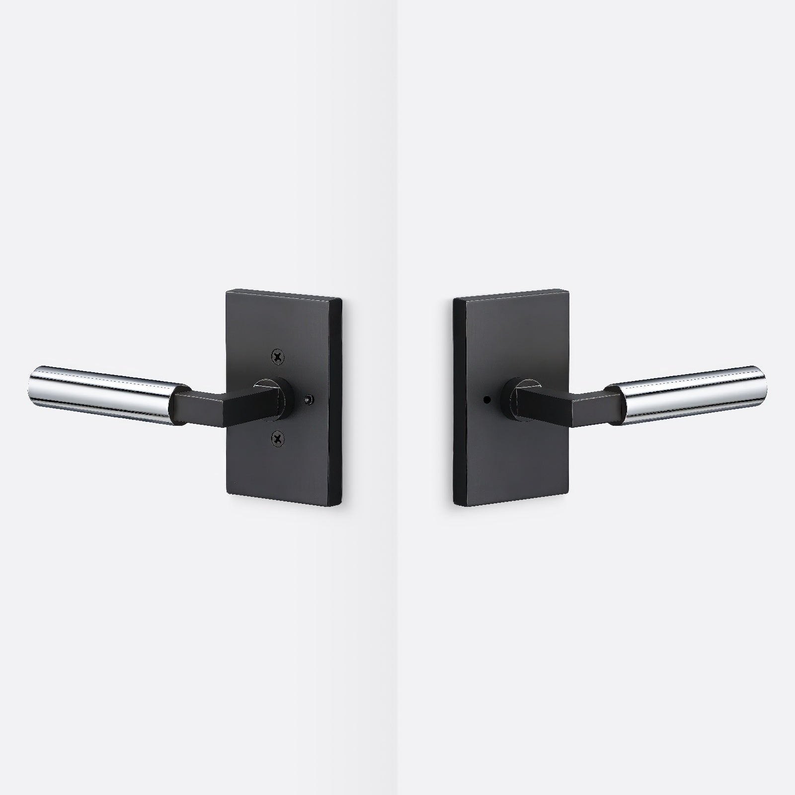 Sure-Loc LV102-GRIP-SM Smooth Grip Privacy Door Lever with Levanto Rosette.