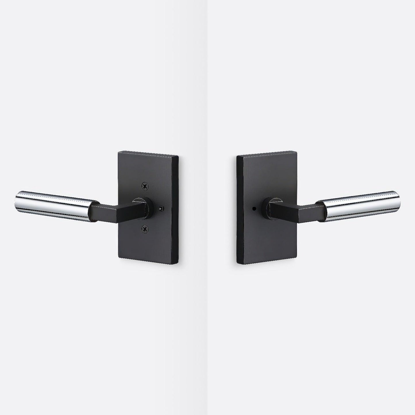 Sure-Loc LV102-GRIP-SM Smooth Grip Privacy Door Lever with Levanto Rosette