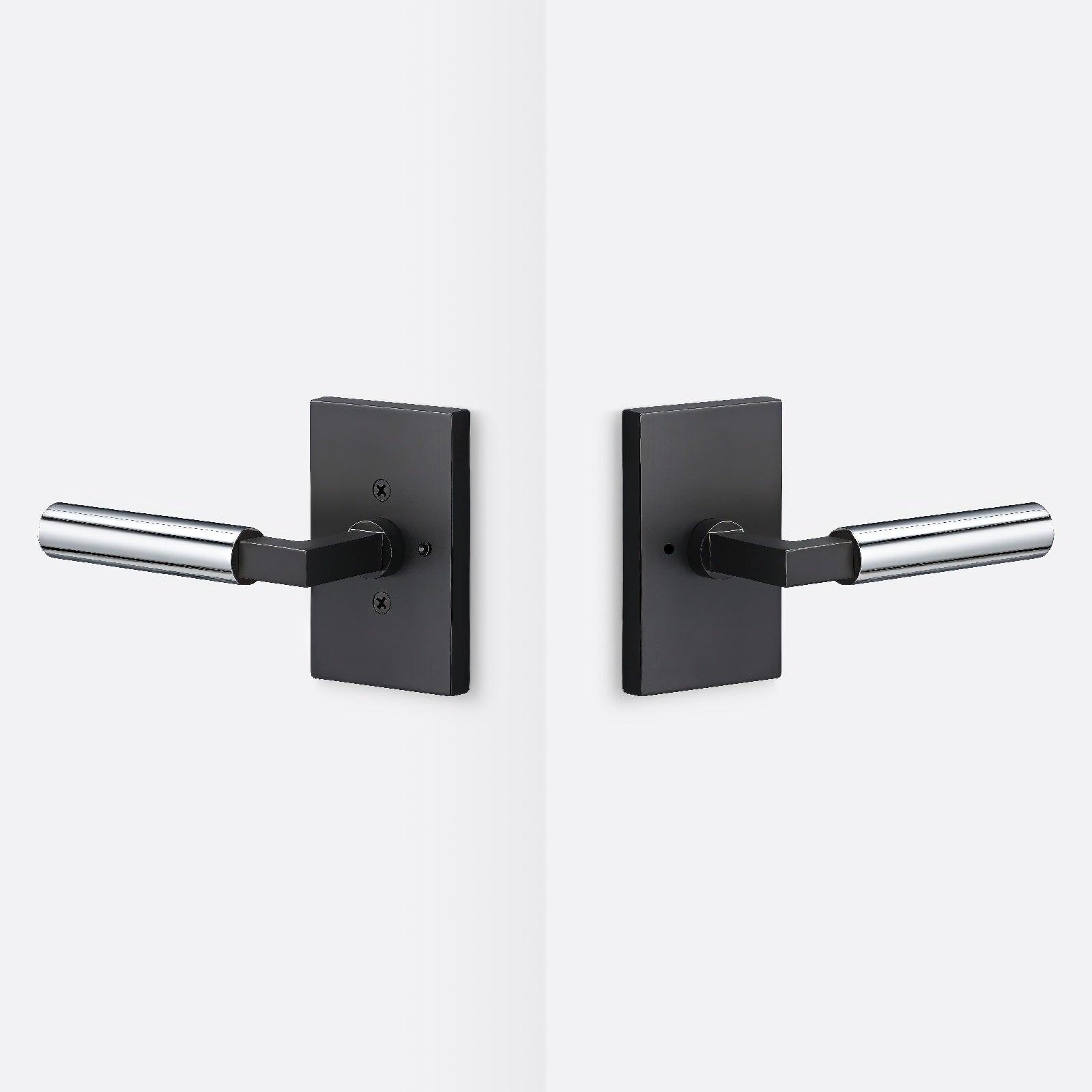 Sure-Loc LV102-GRIP-SM Smooth Grip Privacy Door Lever with Levanto Rosette