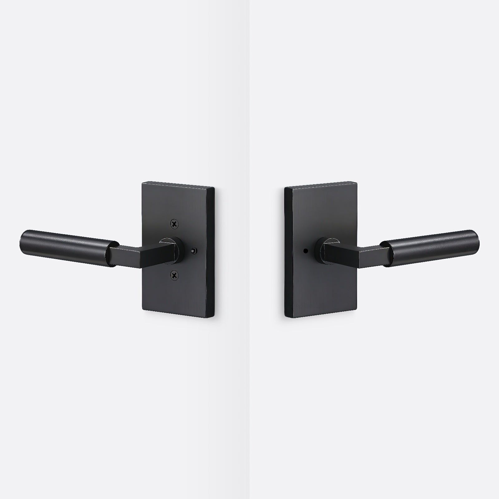 Sure-Loc LV102-GRIP-SM Smooth Grip Privacy Door Lever with Levanto Rosette.