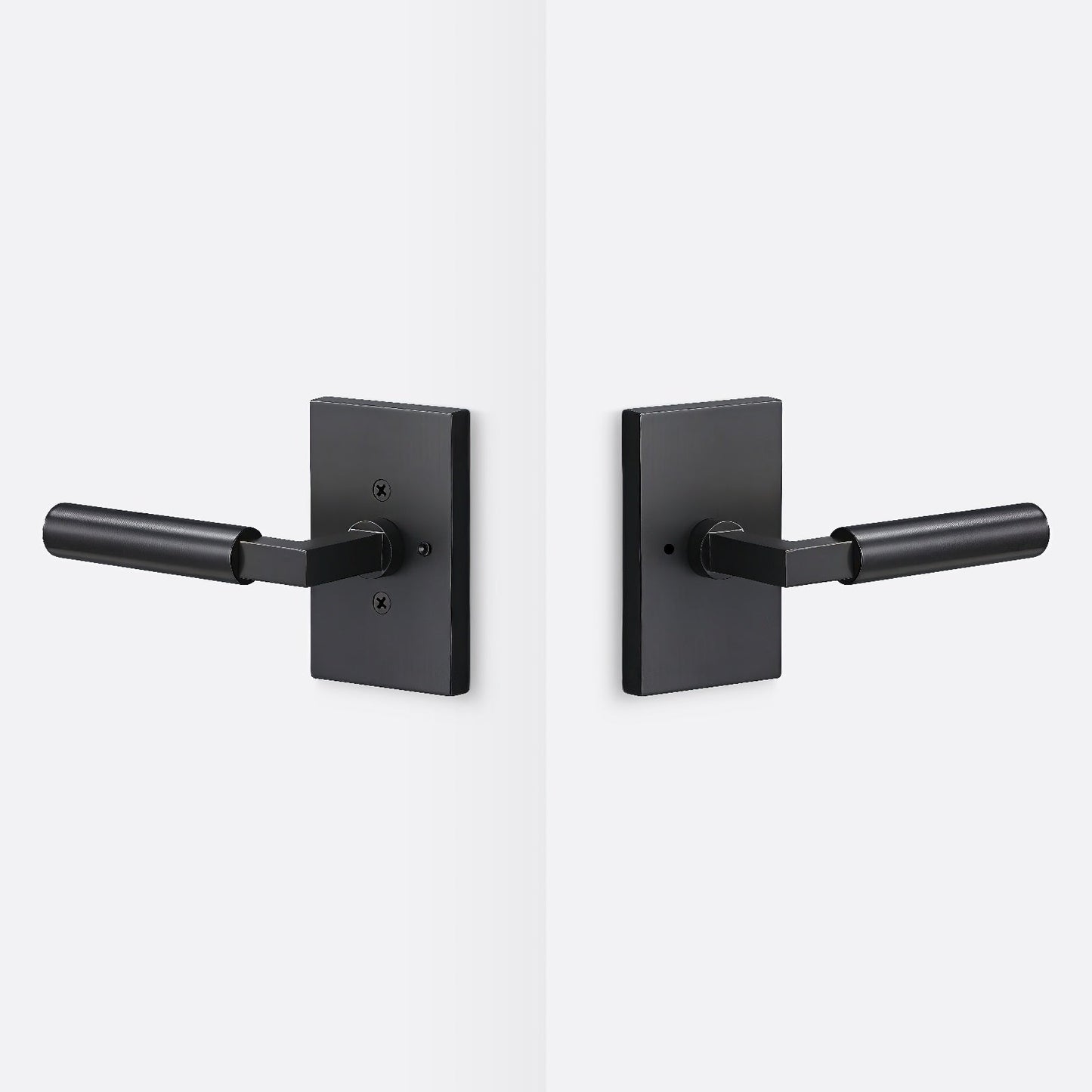 Sure-Loc LV102-GRIP-SM Smooth Grip Privacy Door Lever with Levanto Rosette