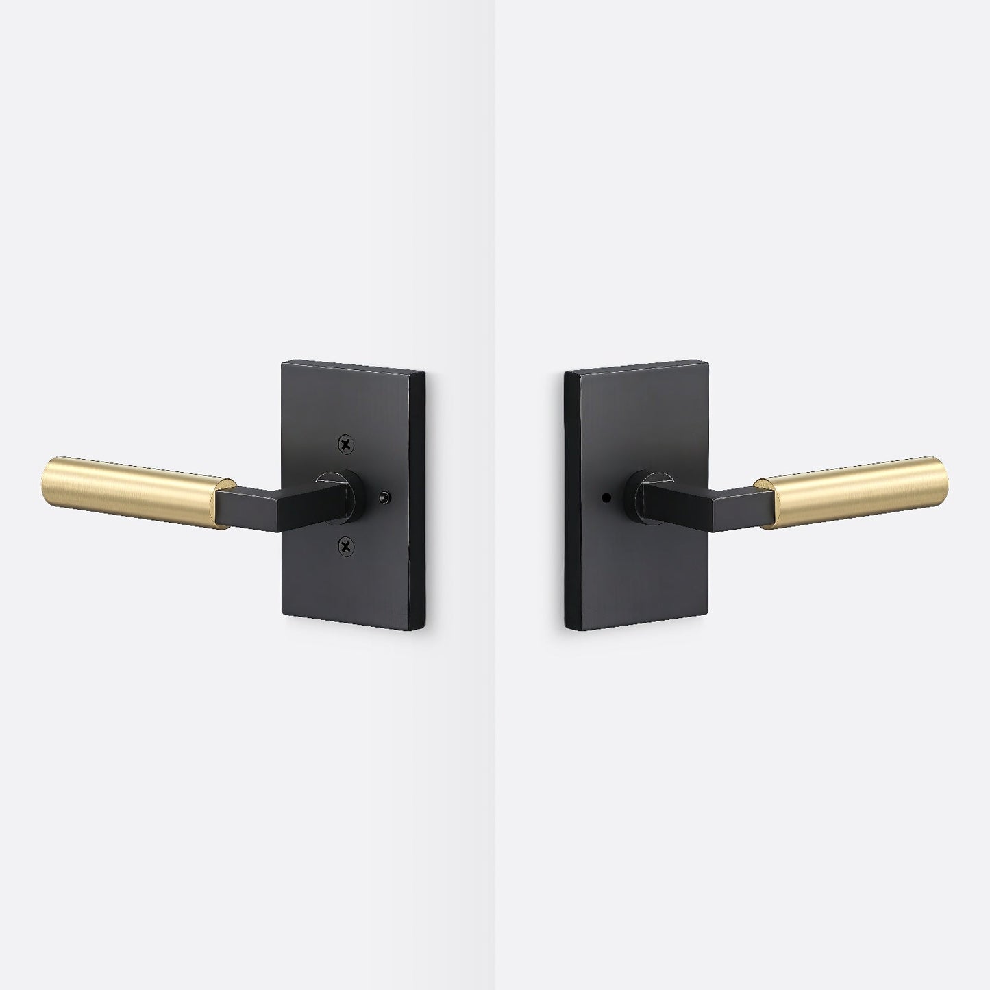 Sure-Loc LV102-GRIP-SM Smooth Grip Privacy Door Lever with Levanto Rosette