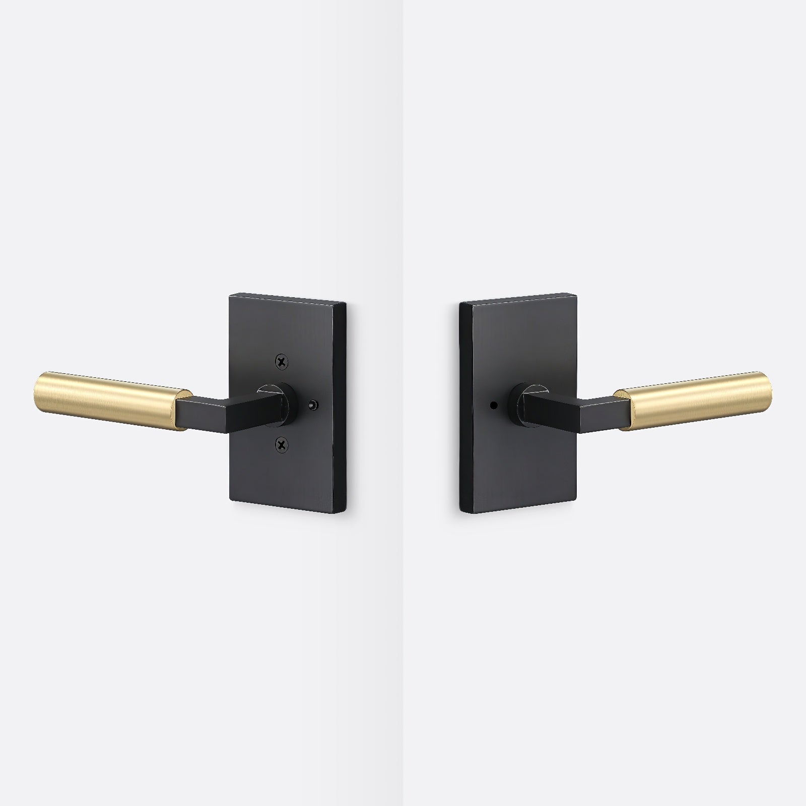 Sure-Loc LV102-GRIP-SM Smooth Grip Privacy Door Lever with Levanto Rosette