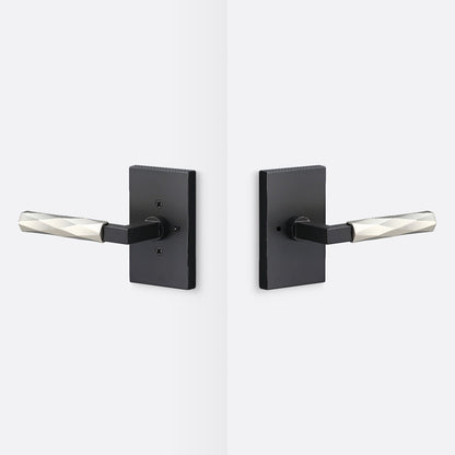 Sure-Loc LV102-GRIP-VT Vertex Grip Privacy Door Lever with Levanto Rosette.