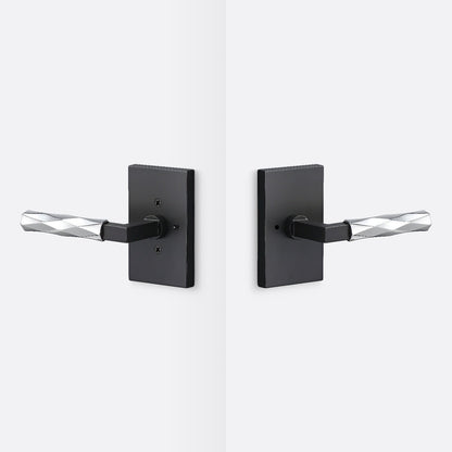 Sure-Loc LV102-GRIP-VT Vertex Grip Privacy Door Lever with Levanto Rosette
