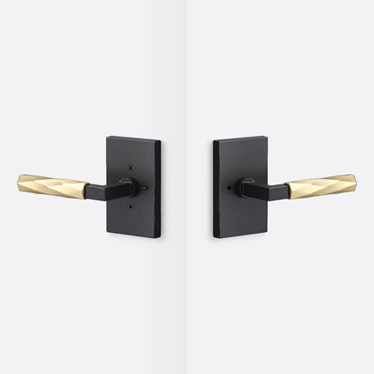 Sure-Loc LV102-GRIP-VT Vertex Grip Privacy Door Lever with Levanto Rosette