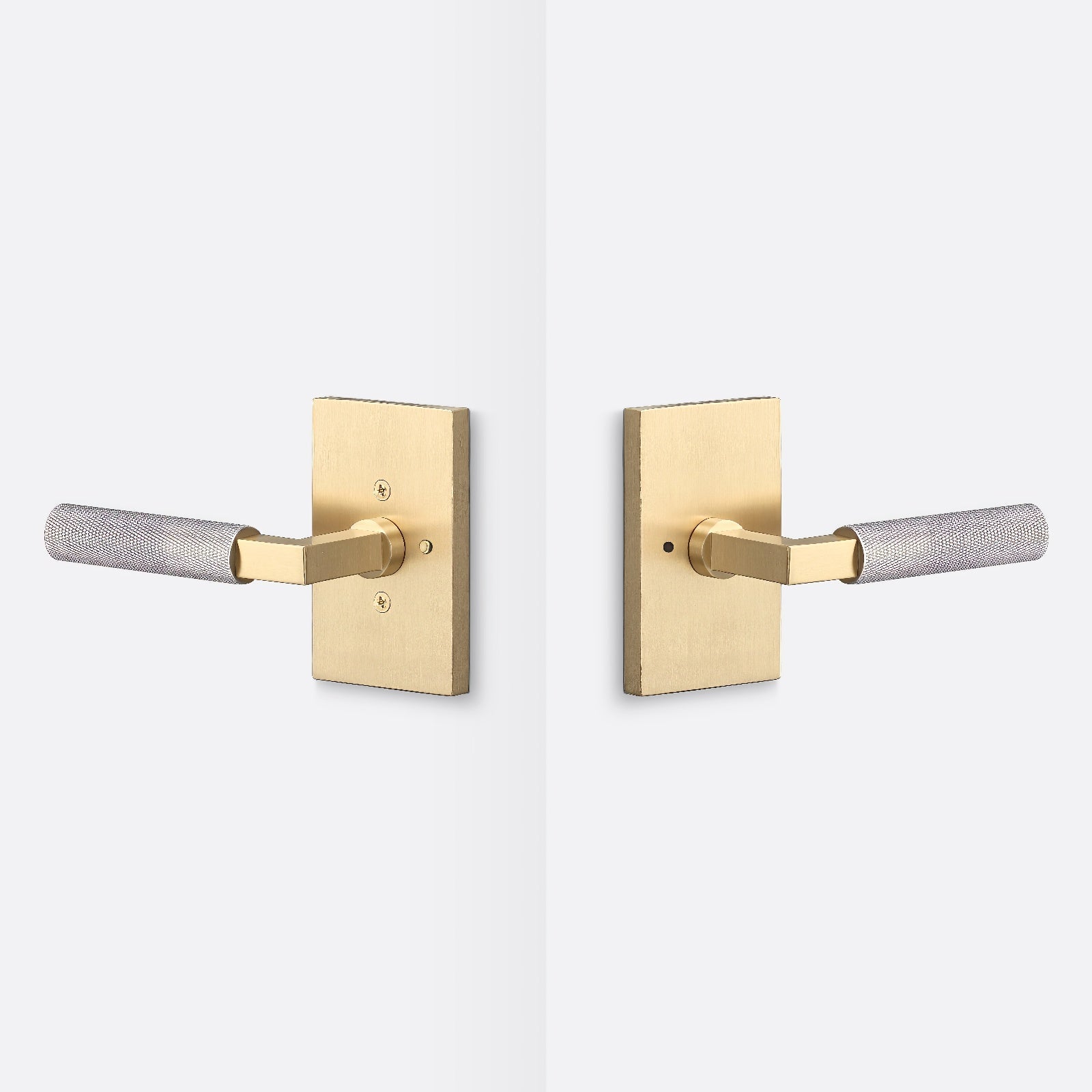 Sure-Loc LV102-GRIP-KN Knurled Grip Privacy Door Lever with Levanto Rosette.