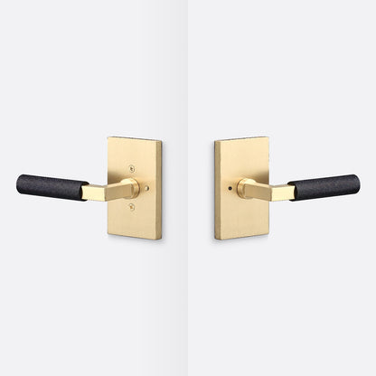 Sure-Loc LV102-GRIP-KN Knurled Grip Privacy Door Lever with Levanto Rosette.