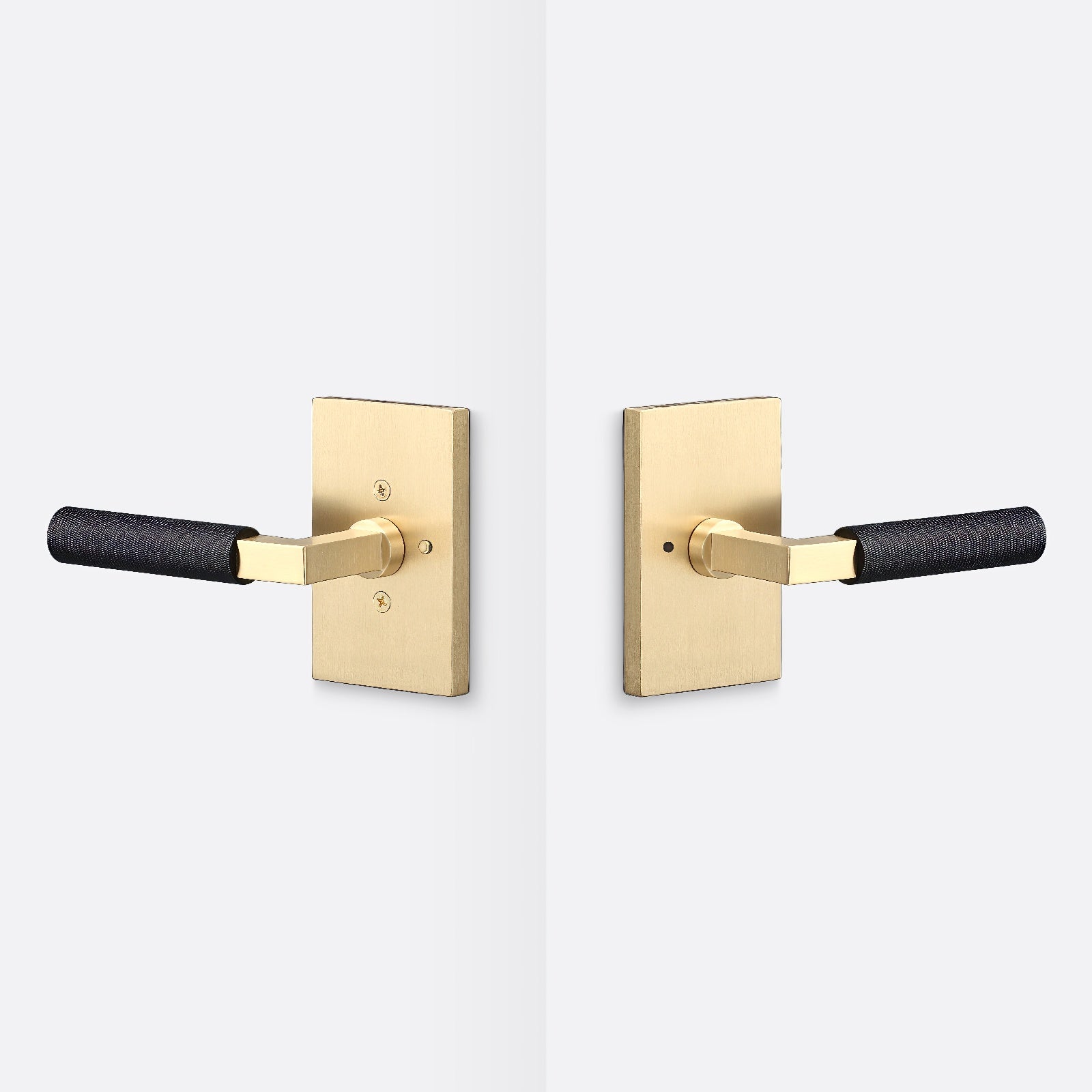 Sure-Loc LV102-GRIP-KN Knurled Grip Privacy Door Lever with Levanto Rosette