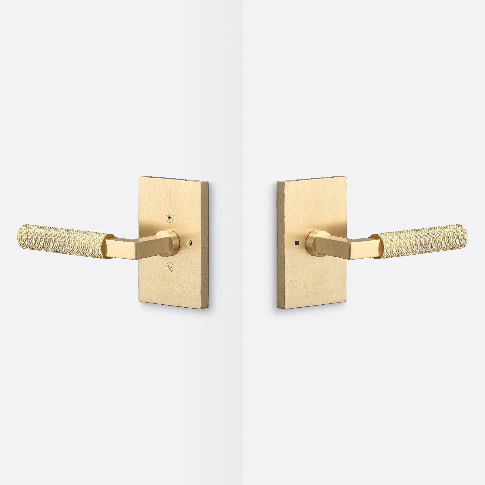 Sure-Loc LV102-GRIP-KN Knurled Grip Privacy Door Lever with Levanto Rosette.