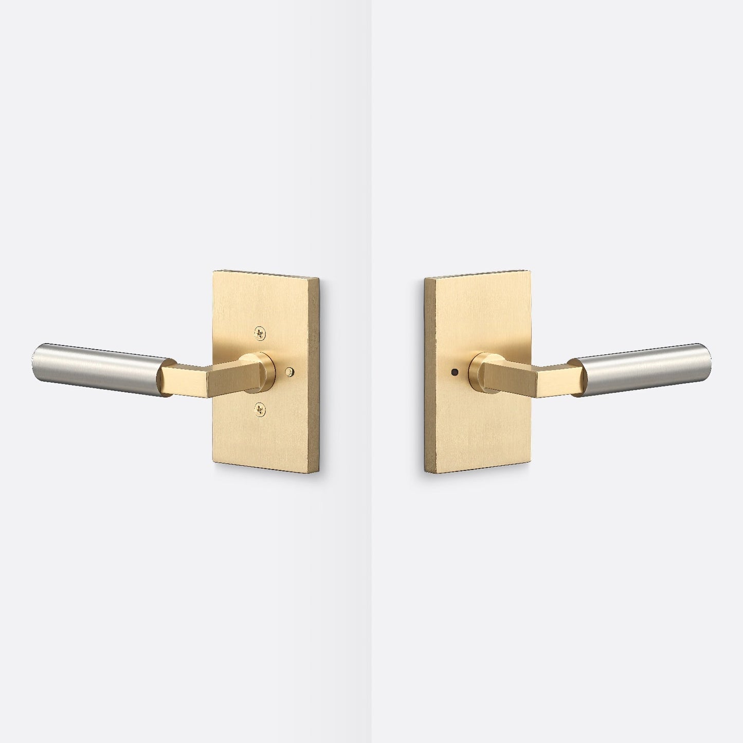 Sure-Loc LV102-GRIP-SM Smooth Grip Privacy Door Lever with Levanto Rosette