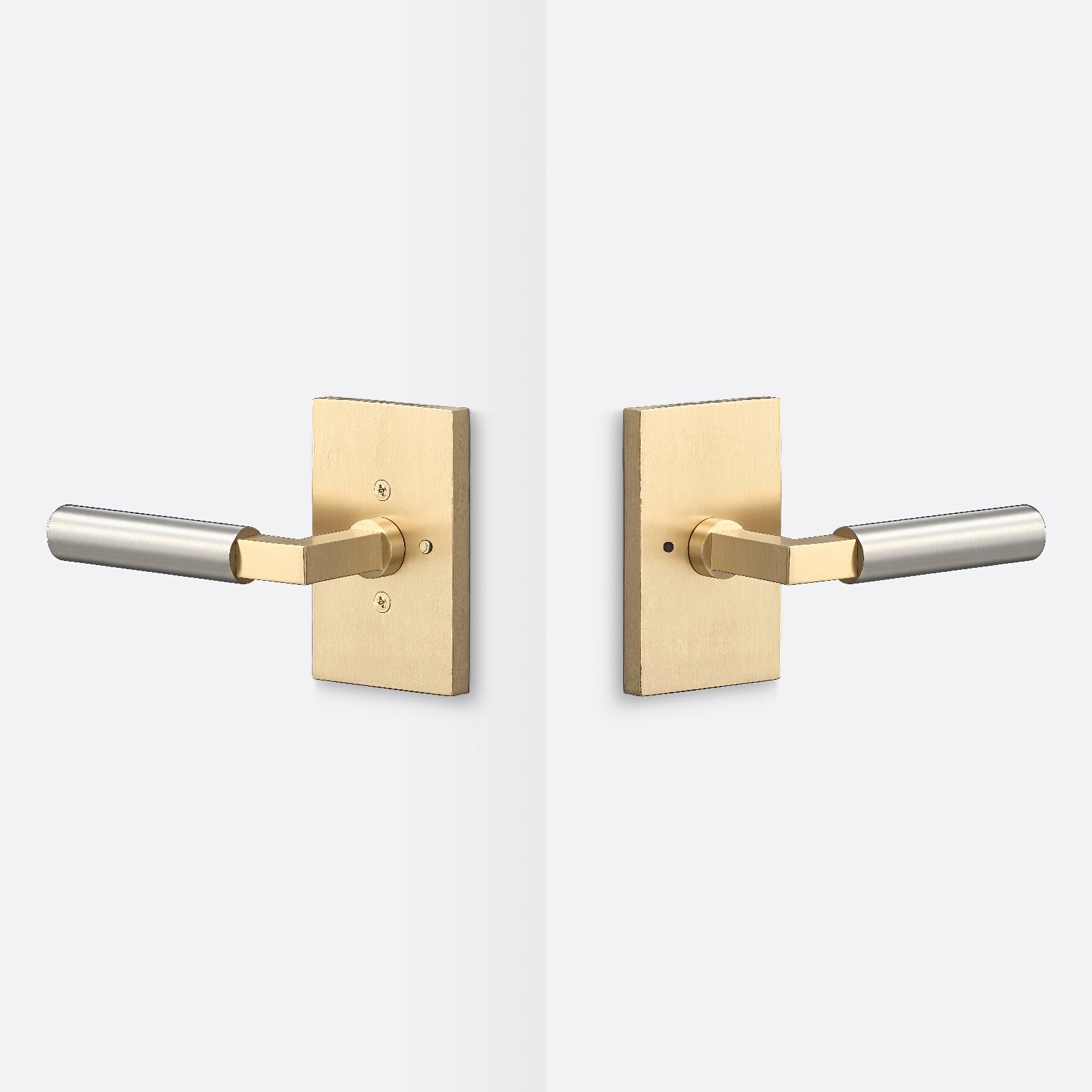 Sure-Loc LV102-GRIP-SM Smooth Grip Privacy Door Lever with Levanto Rosette