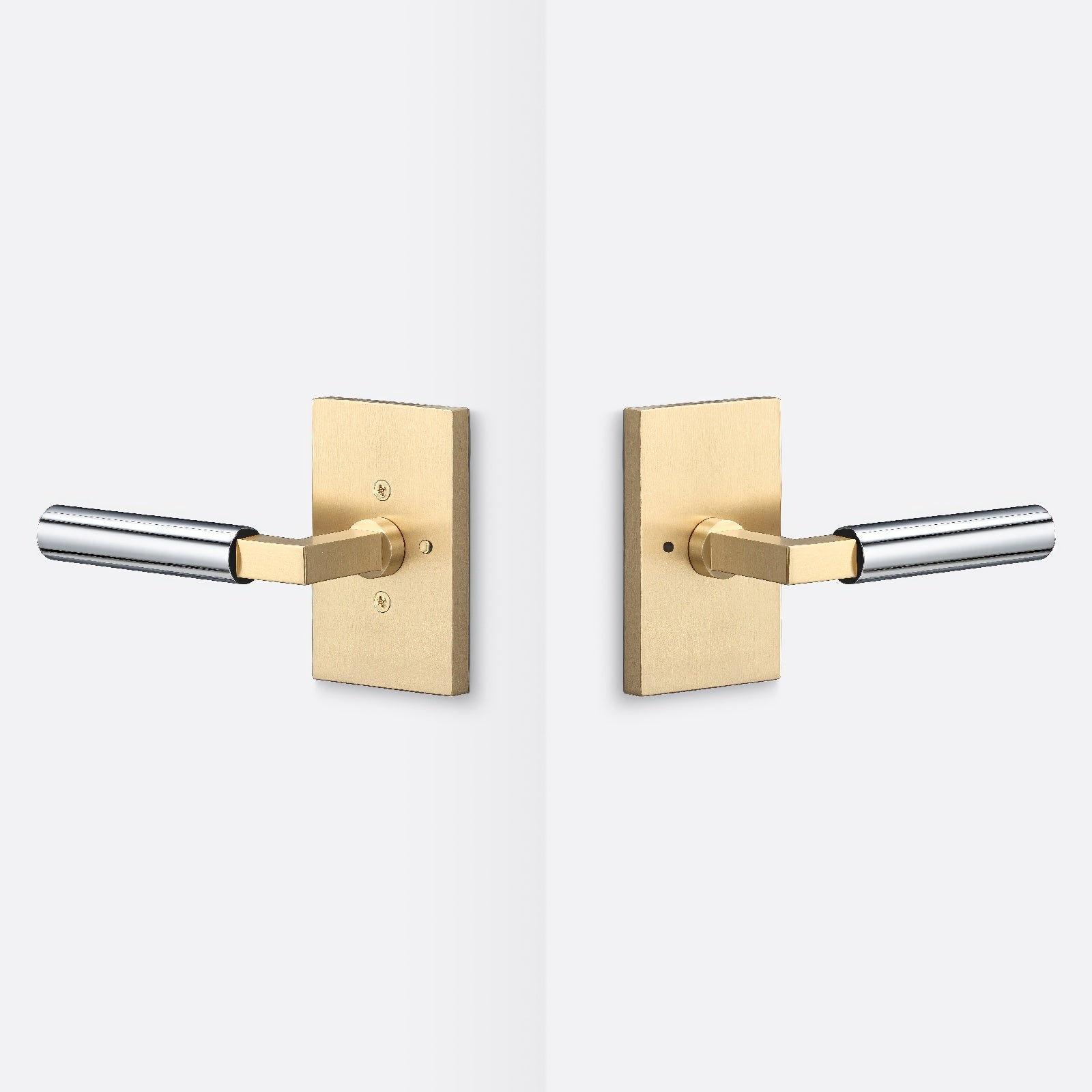 Sure-Loc LV102-GRIP-SM Smooth Grip Privacy Door Lever with Levanto Rosette
