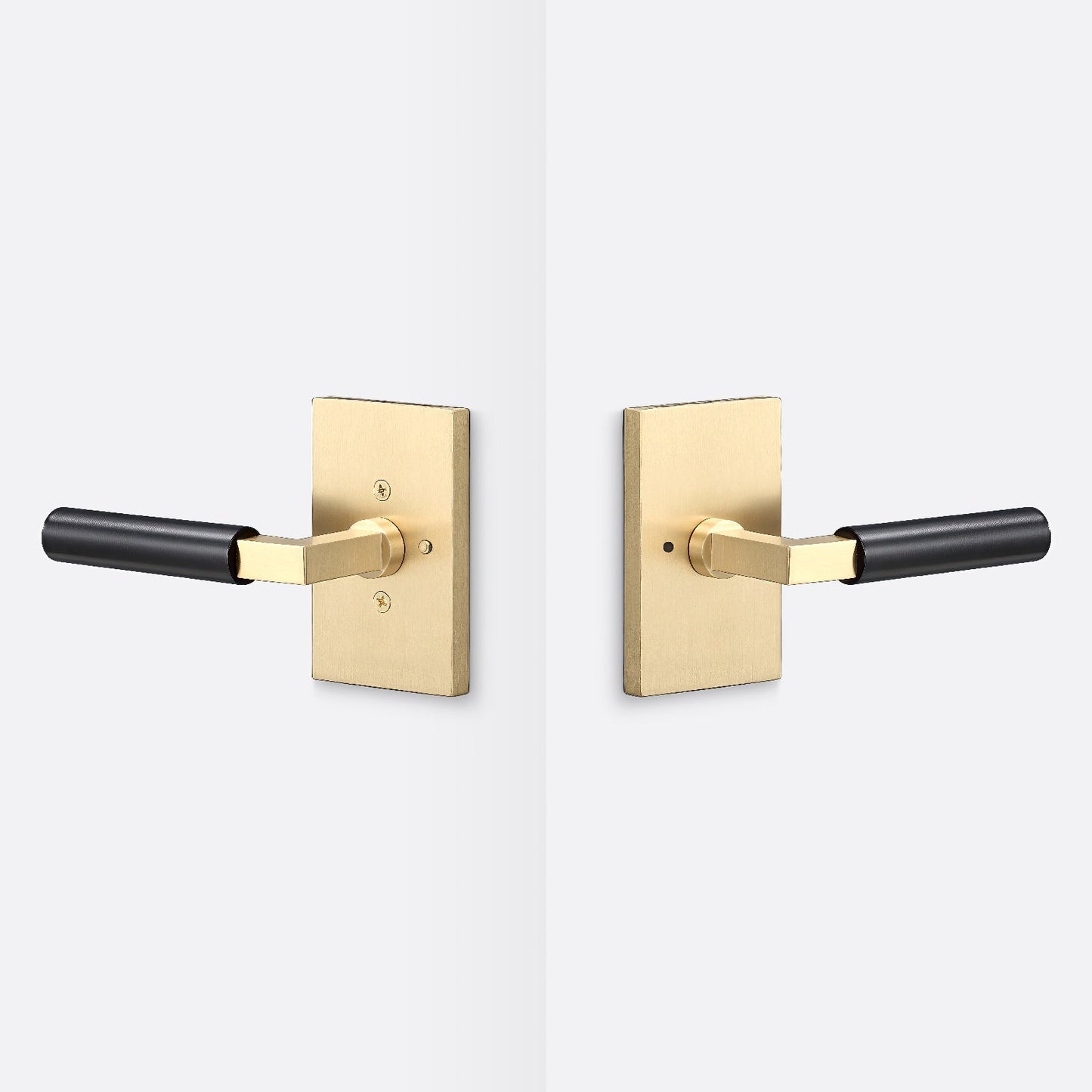 Sure-Loc LV102-GRIP-SM Smooth Grip Privacy Door Lever with Levanto Rosette.