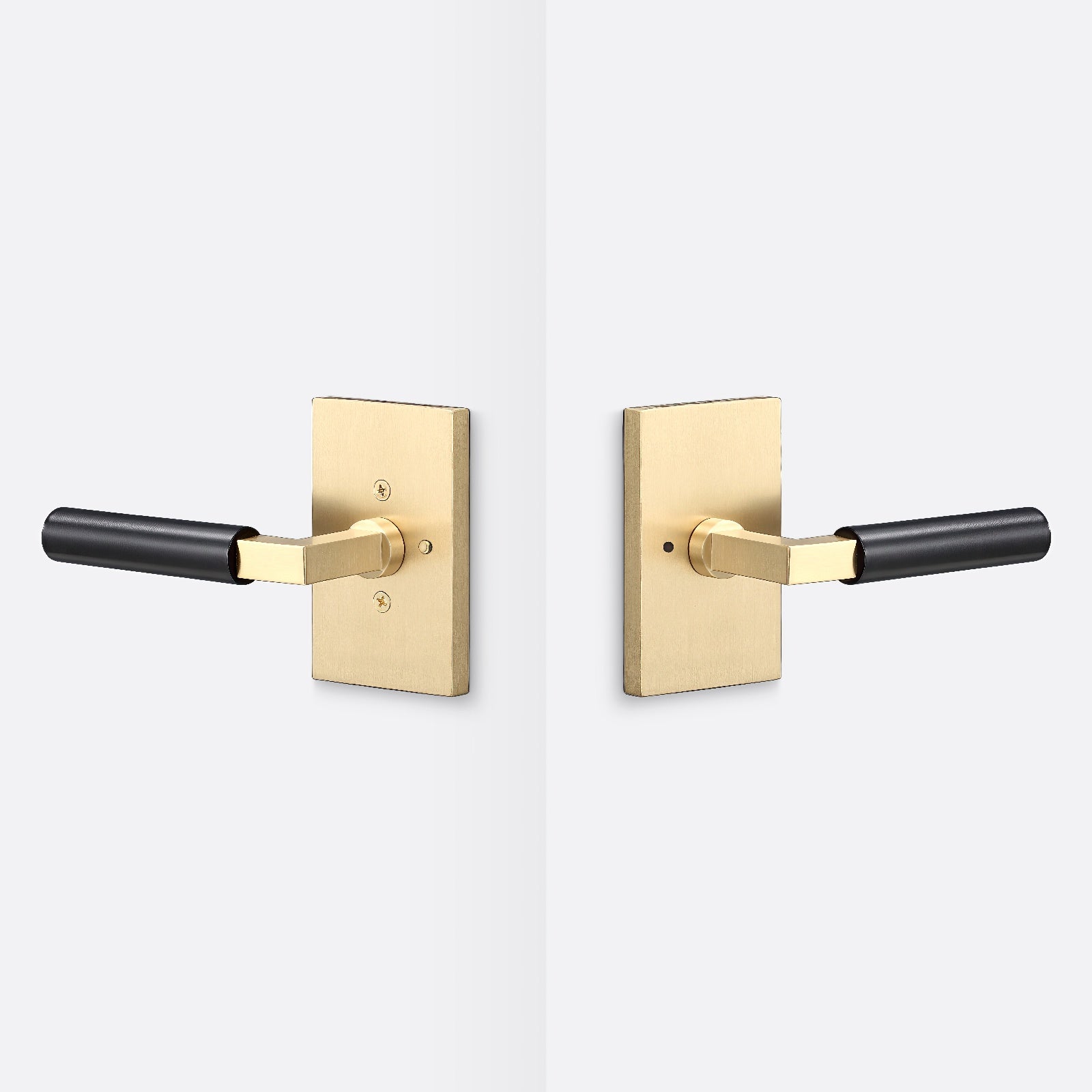 Sure-Loc LV102-GRIP-SM Smooth Grip Privacy Door Lever with Levanto Rosette.